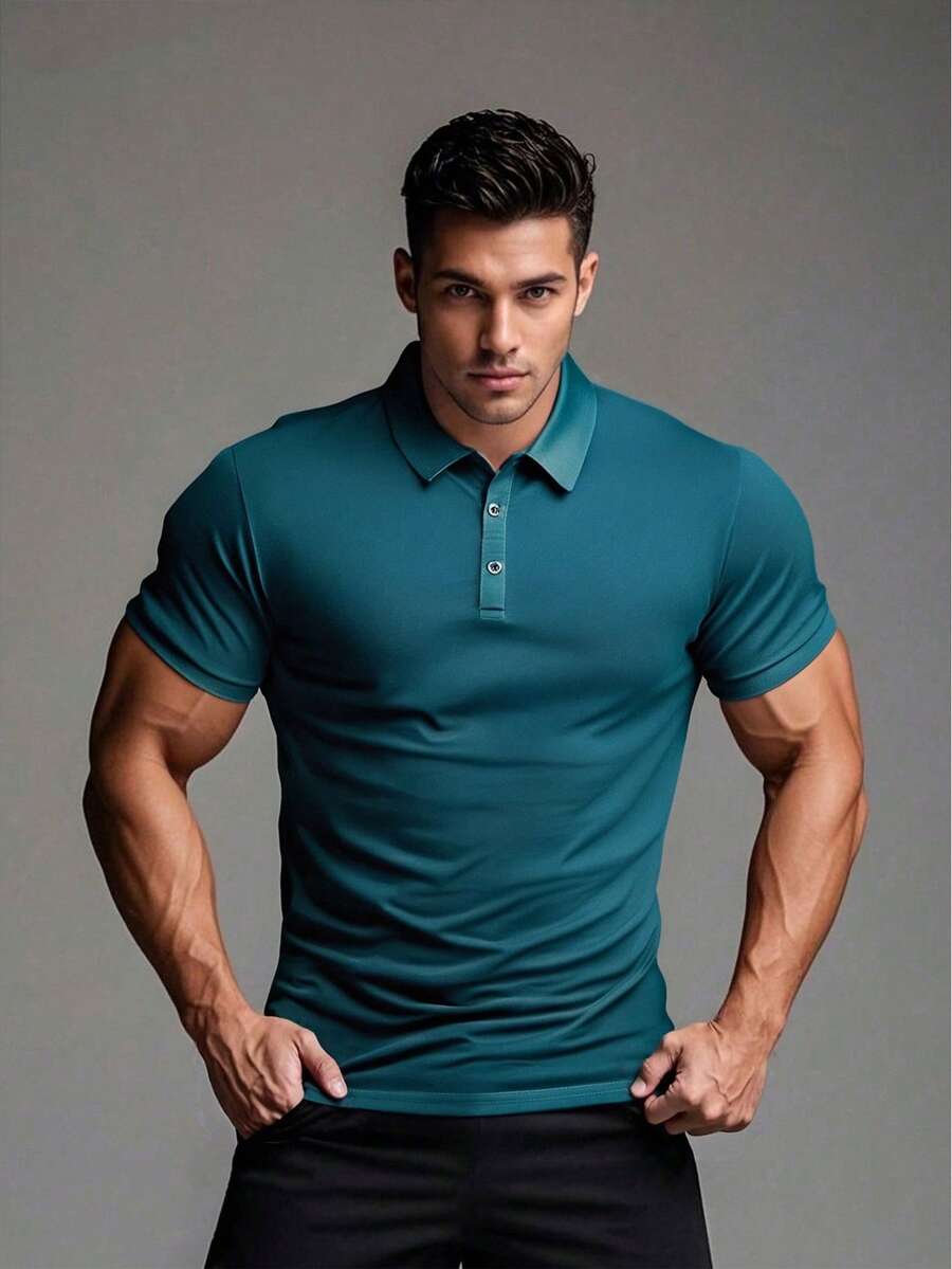Polo Shirt Pique - Kaos Polo Pria Kasual Bernapas, Gaya