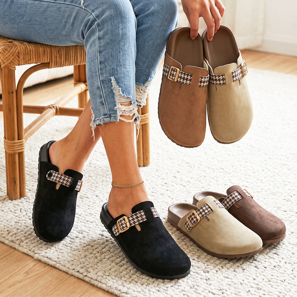 Espadrille Slip On - Sandal Selop Wanita, Model Tertutup, Ukuran