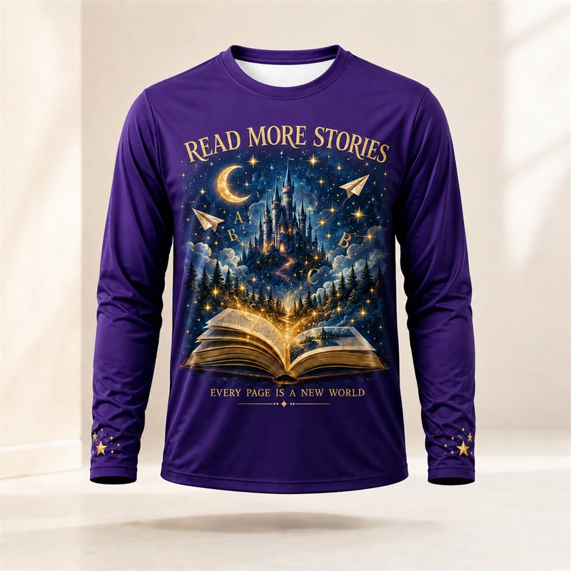 Kaos Lengan Panjang dengan Mot - Tee Graphic Print ulasan dan harga