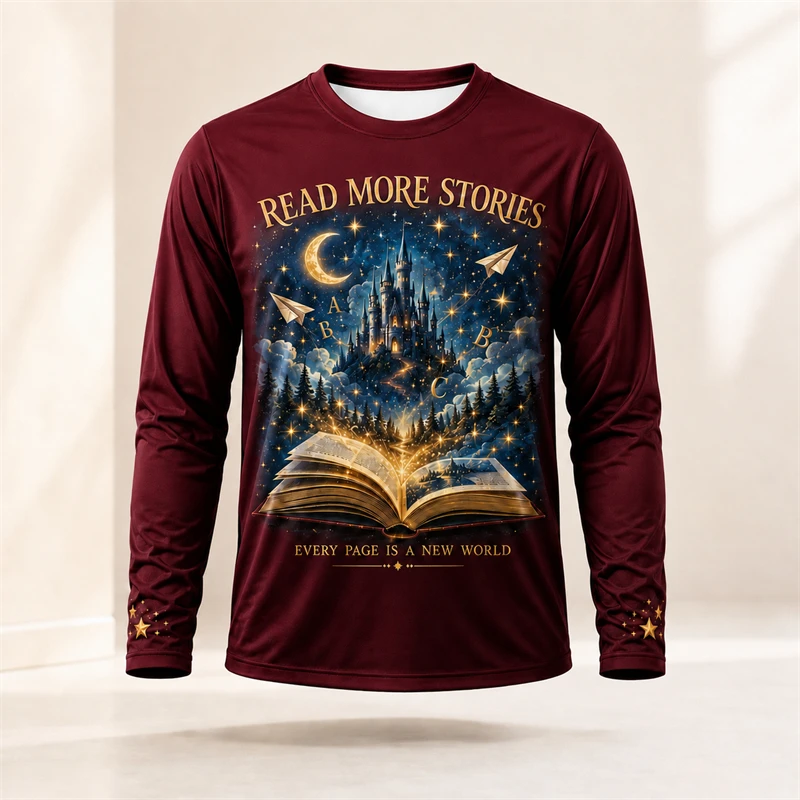 Kaos Lengan Panjang dengan Mot - Tee Graphic Print ulasan dan harga