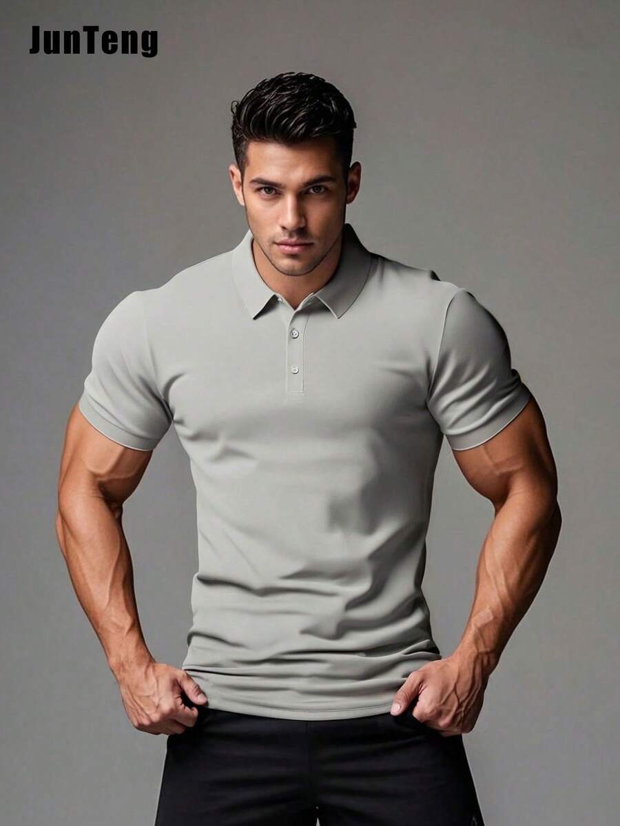 Kaos Polo Pria Kasual Bernapas - Polo Shirt Pique ulasan dan harga