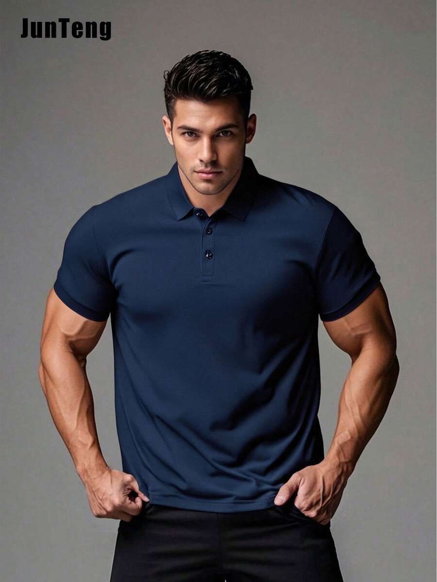 Kaos Polo Pria Kasual Bernapas - Polo Shirt Pique ulasan dan harga