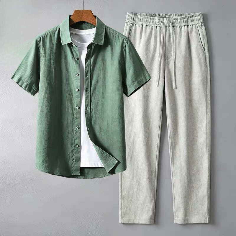 Kemeja Linen Pria Lengan Pende - Linen Shirt Breathable ulasan dan harga