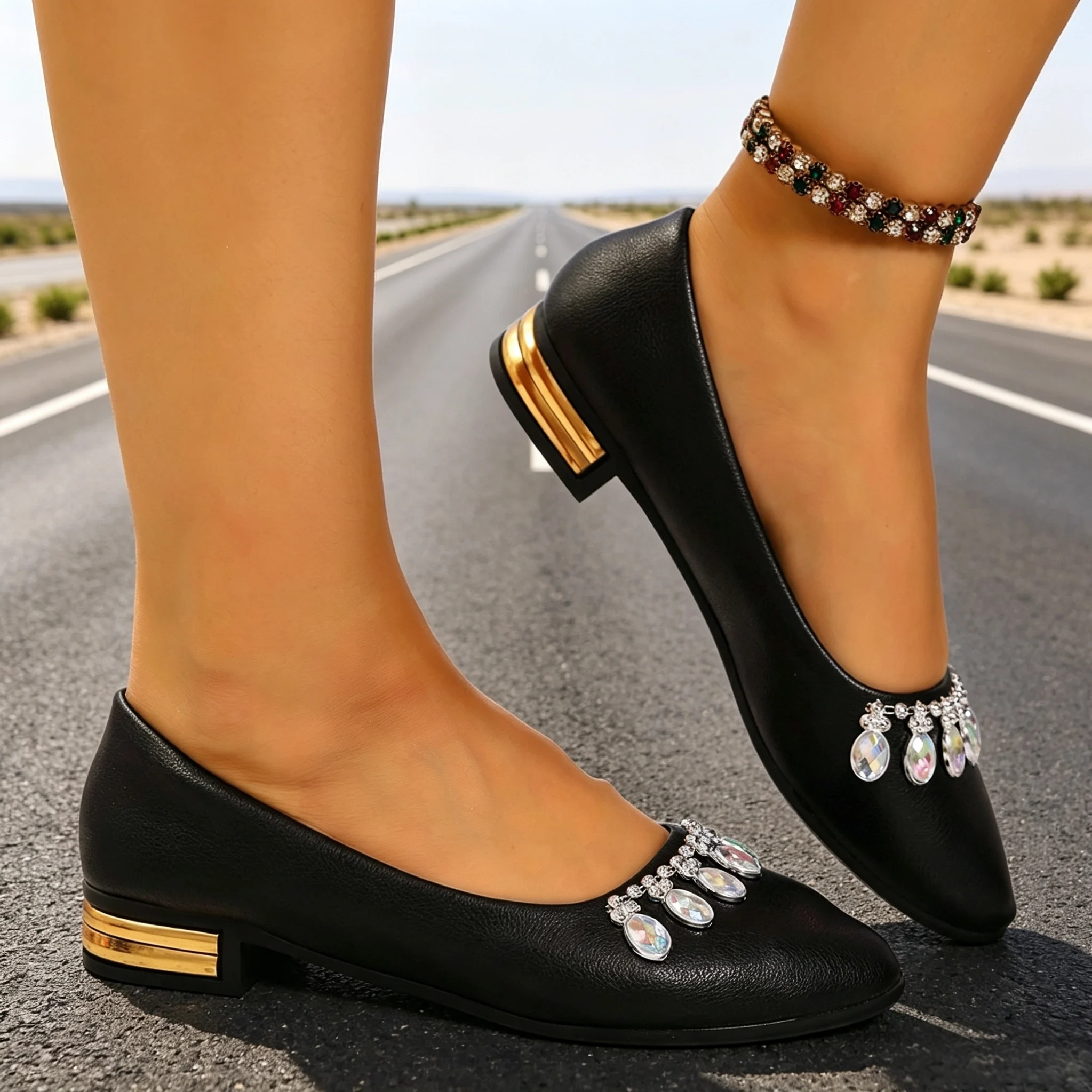 Sepatu Balet Wanita Model Poin - Espadrille Slip On ulasan dan harga