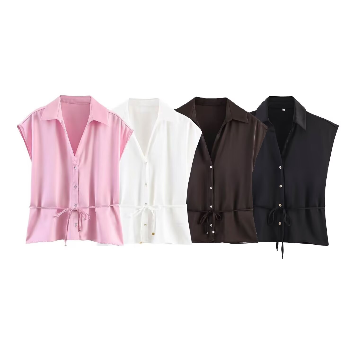 Willshela Fashion Wanita denga - Shirt Camp Collar ulasan dan harga