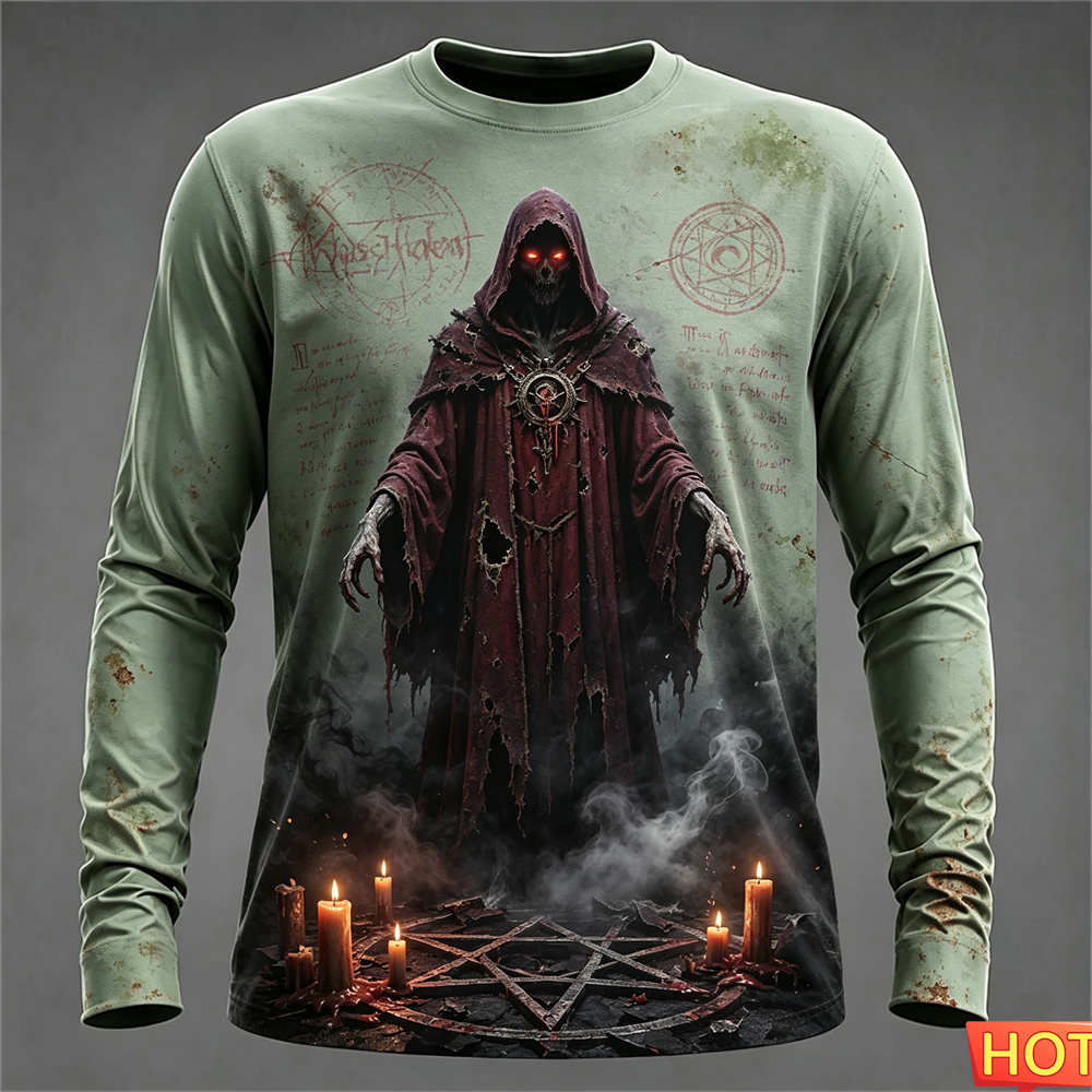 Kaos Lengan Panjang Pria Musim - Tee Graphic Print ulasan dan harga